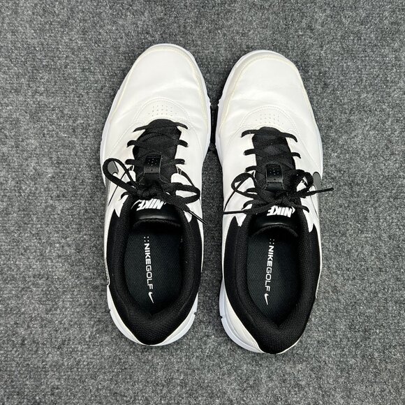 Nike Durasport 4 Golf Shoes Men's Size 12 White Leather Athletic Performance - Picture 8 of 11